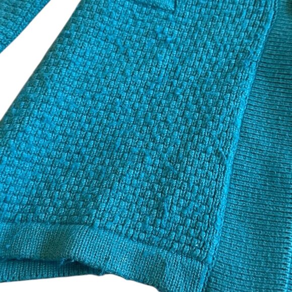 LL Bean Teal Button-Down Cardigan Sweater Vintage Angora Cotton Size XS Women's - Picture 3 of 11